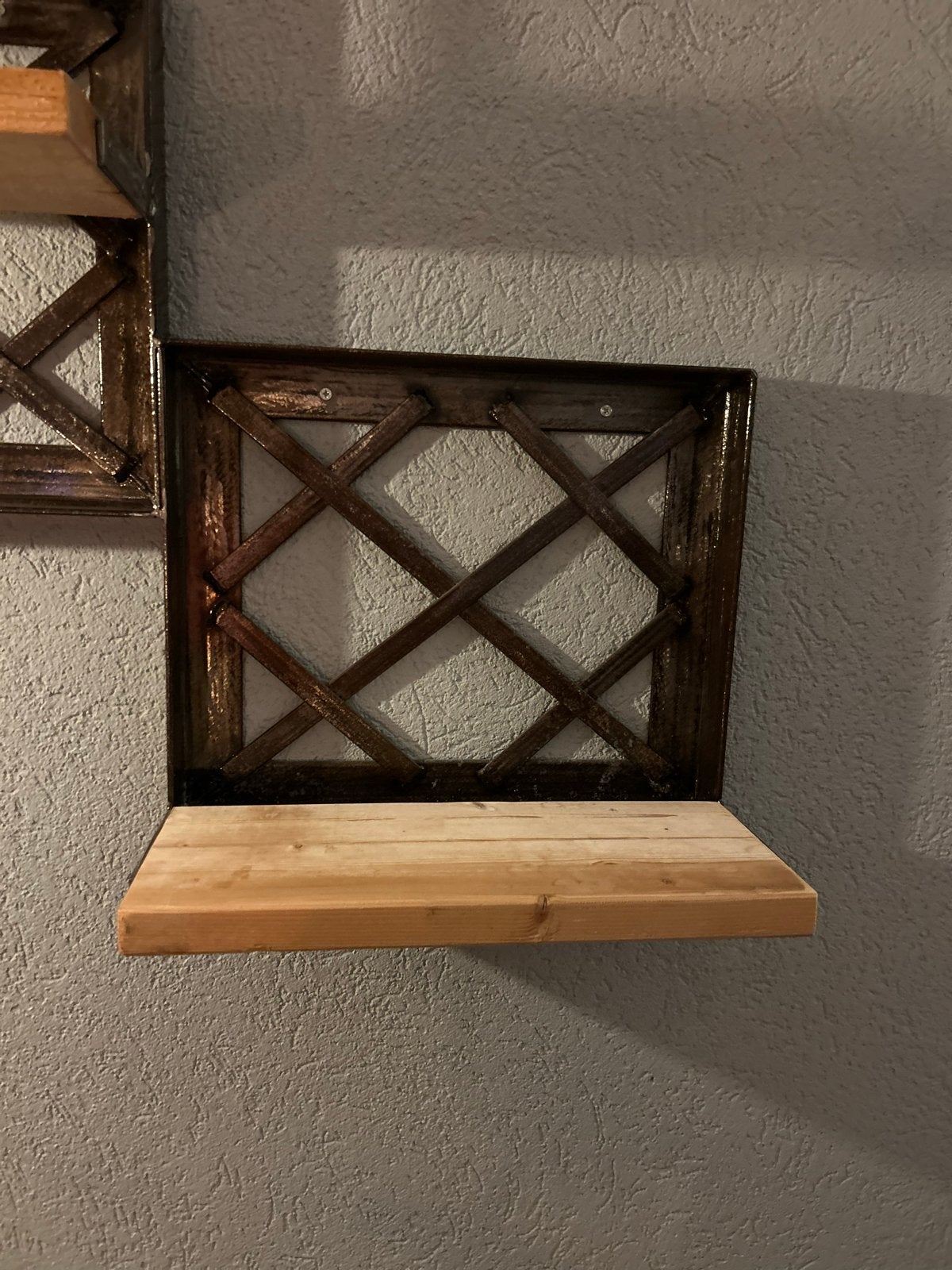 2x wand rekje - plank - industriele look - als nieuw -, Huis en Inrichting, Woonaccessoires | Wandplanken en Boekenplanken, Ophalen of Verzenden