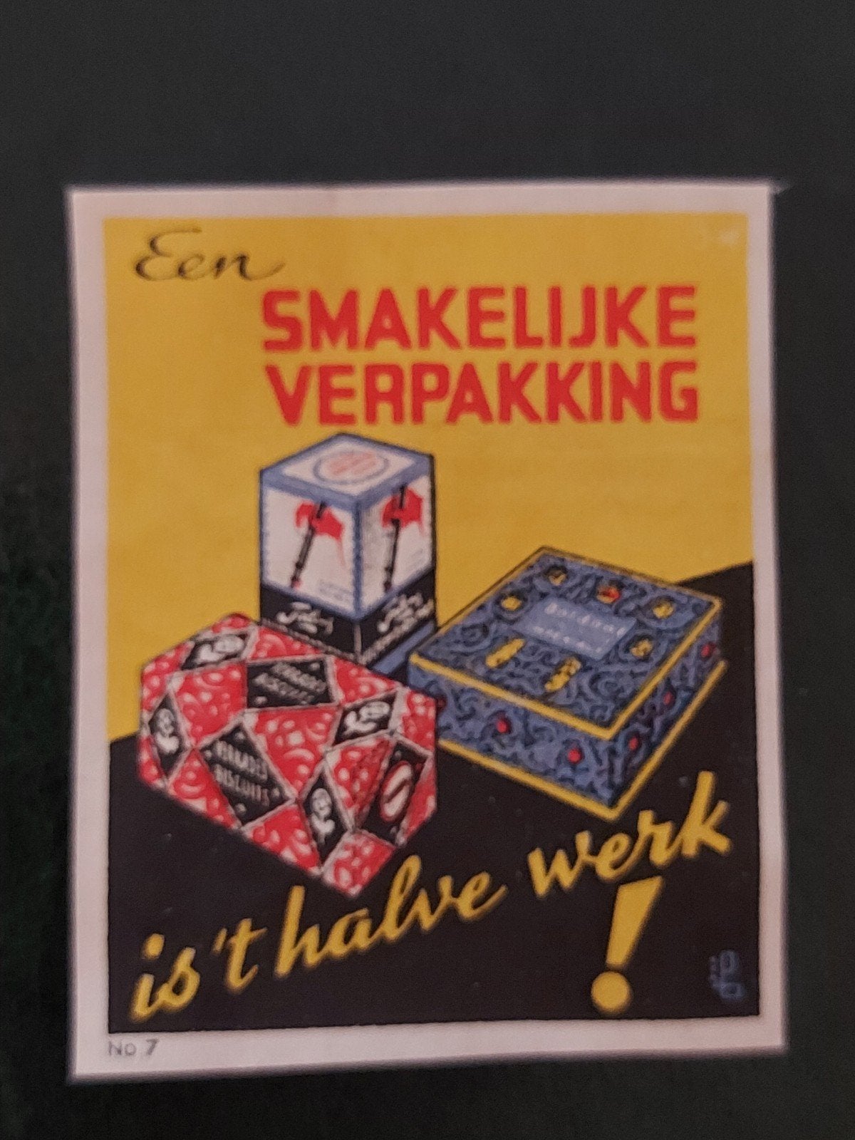Sluitzegel Eén Smakelijke Verpakking ... DesignerJ.N. nr. 7, Verzenden