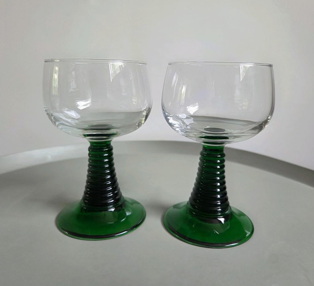 Vintage Luminarc glas, wijnglas, Roemer wijnkelk jaren 60, Ophalen, Zo goed als nieuw, Overige typen
