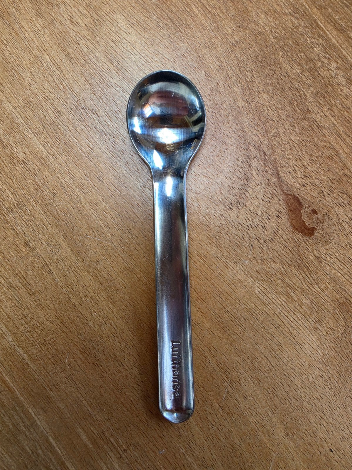 WMF Lufthansa ijslepel, design Wolf Karnagel 1986, Ophalen of Verzenden