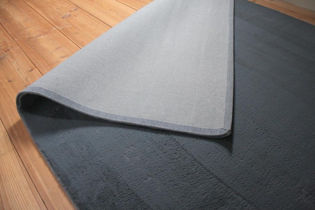Superzacht vloerkleed Comfy fluffy antraciet 160x230 cm., 150 tot 200 cm, Ophalen of Verzenden, Grijs, Rechthoekig