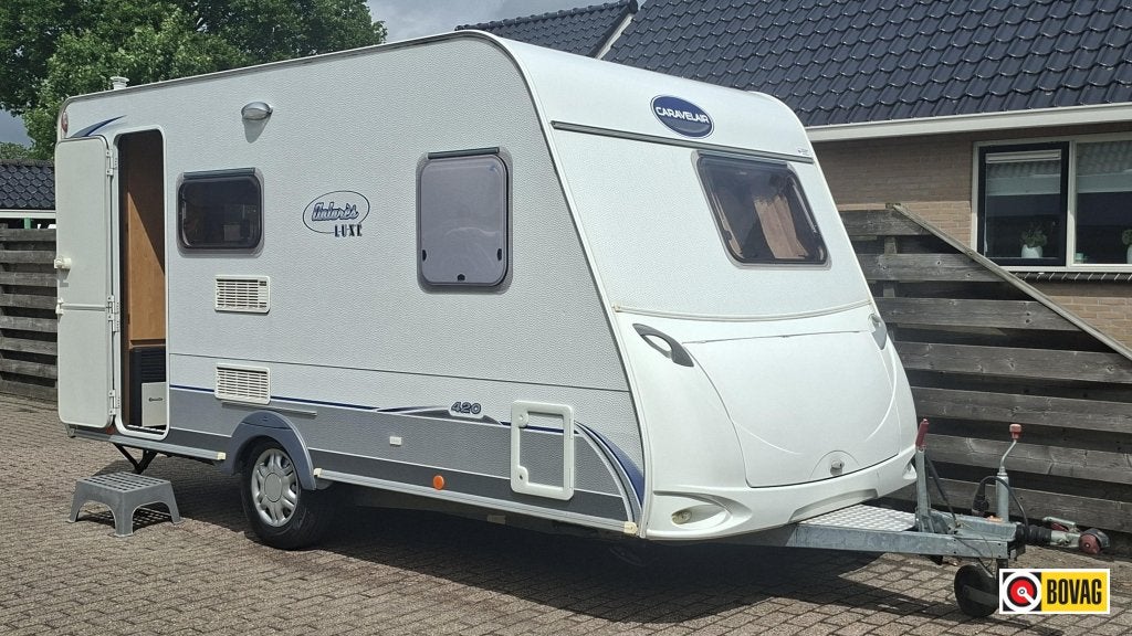 Caravelair Antares 420 incl. voortent !, Caravans en Kamperen, Overige typen, Bedrijf, Treinzit, 750 - 1000 kg