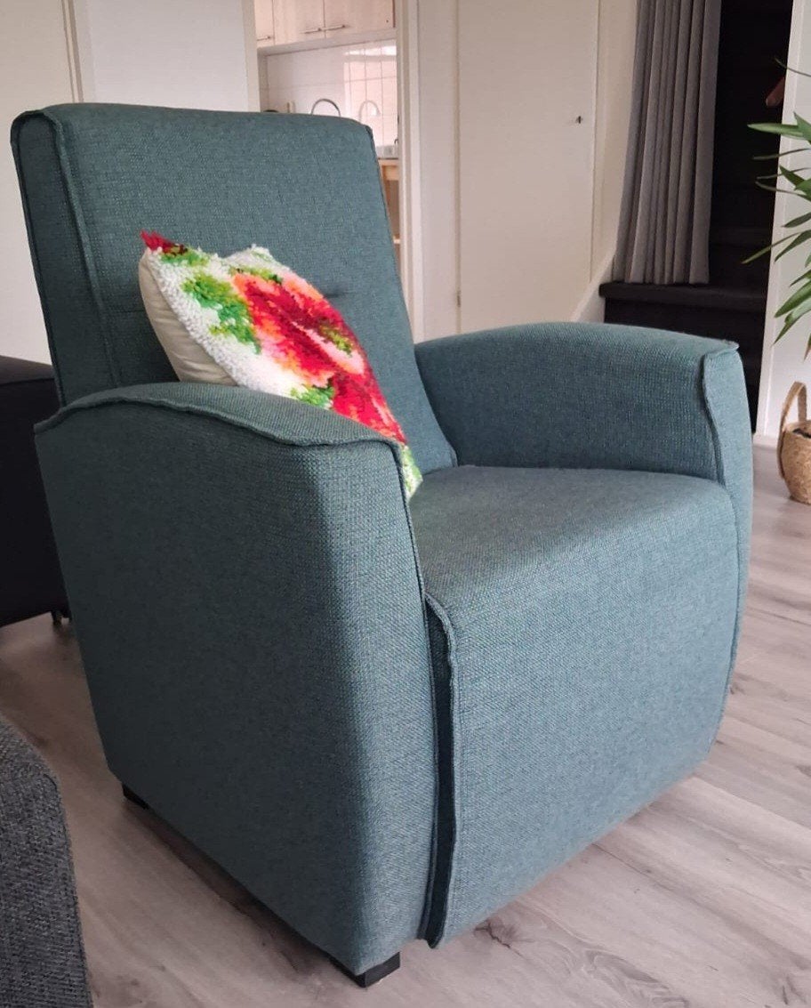 Comfortabele  fauteuil stof, Huis en Inrichting, Ophalen, 75 tot 100 cm, Stof