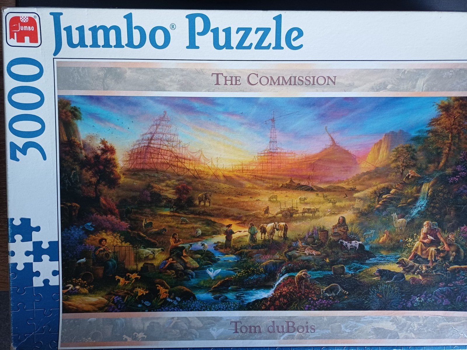 Jumbo Legpuzzel 3000 stukje- De Ark van Noach - Tom du bois, Hobby en Vrije tijd, Denksport en Puzzels, Ophalen of Verzenden, Meer dan 1500 stukjes