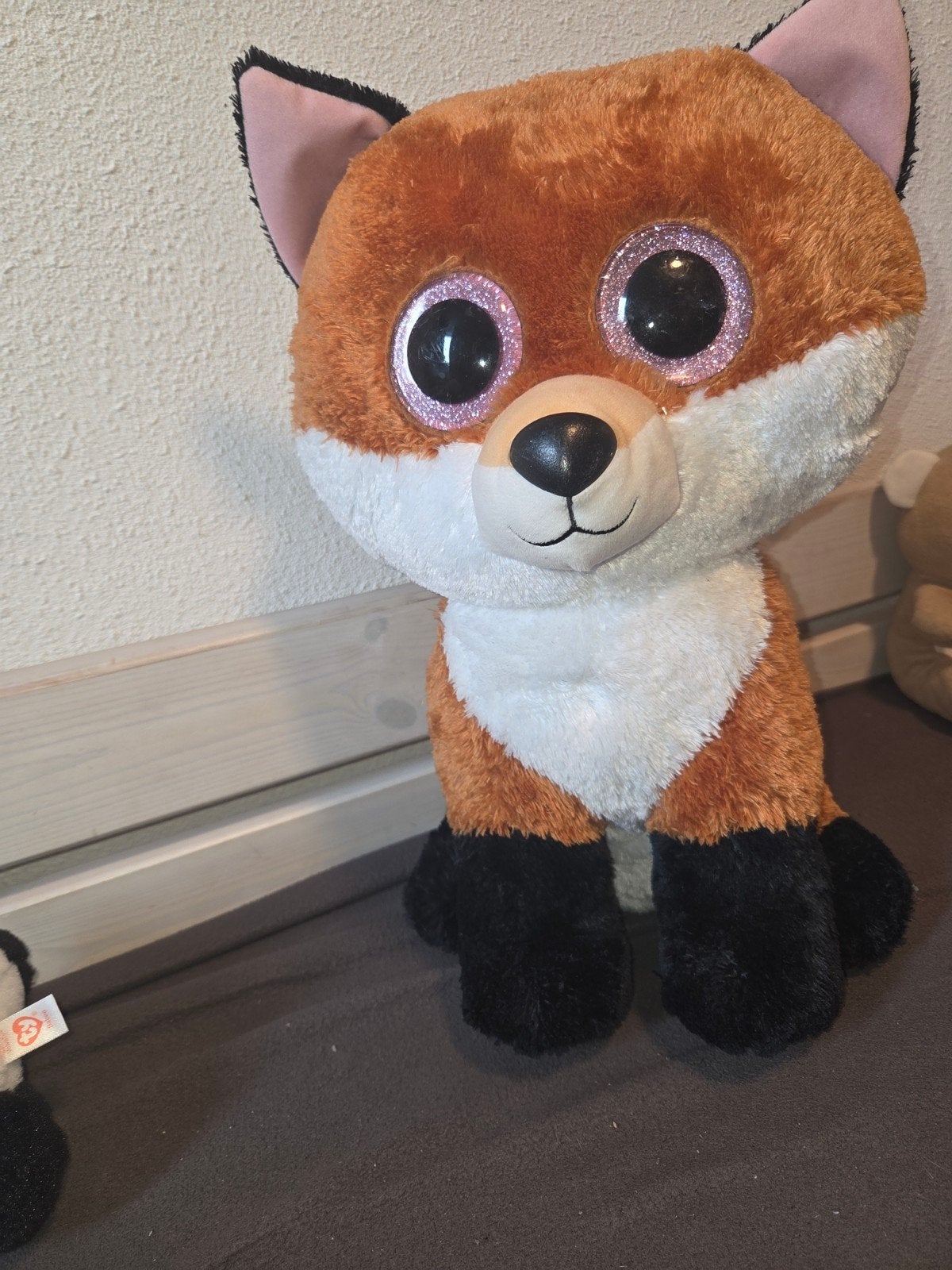 Ty Beanie Boo Slick Vos Knuffel  XL, Oranje, Ophalen of Verzenden, Middelgroot (20 tot 80 cm), Ty