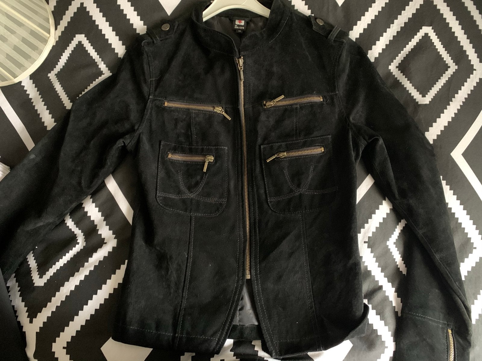 Coolcat dames jasje suède look - Maat M, Ophalen of Verzenden, Gedragen, Maat 38/40 (M), Zwart
