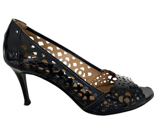 Italiaanse Pumps - Donker Blauw- Maat 38 - Leer, Kleding | Dames, Schoenen, Pumps, Zerba, Blauw, Ophalen of Verzenden