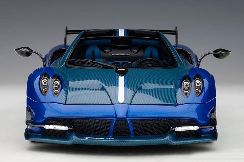 Pagani Huayra BC (Blu Francia/Carbon) AutoArt, Hobby en Vrije tijd, Modelauto's | 1:18, Ophalen of Verzenden, Nieuw, Auto, Autoart