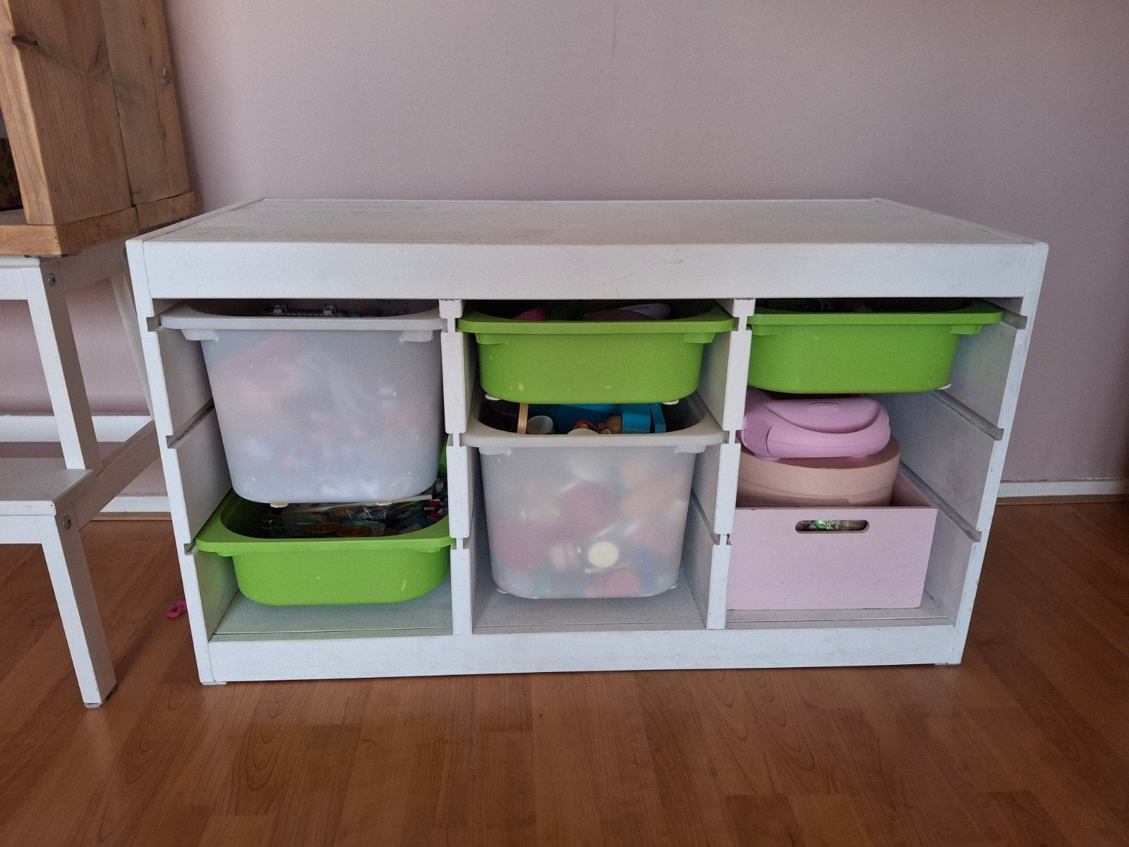 Witte opbergkast (ikea trofast) exclusief bakken, Gebruikt, Kast, 75 tot 100 cm, Minder dan 50 cm