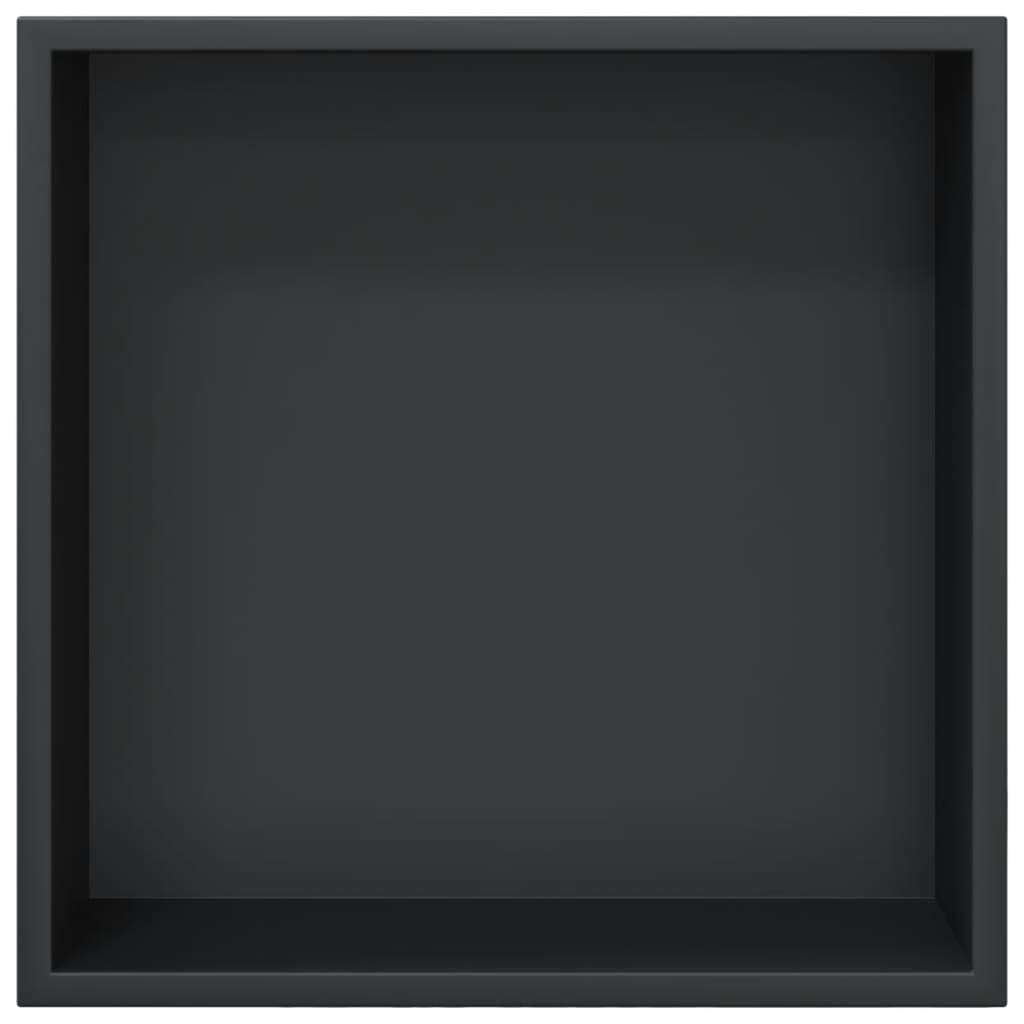 Douchenis nis 32x32x9 cm RVS zwart matzwart GRATIS BEZORGD!, Verzenden, Nieuw, Nvt, Douche-accessoire