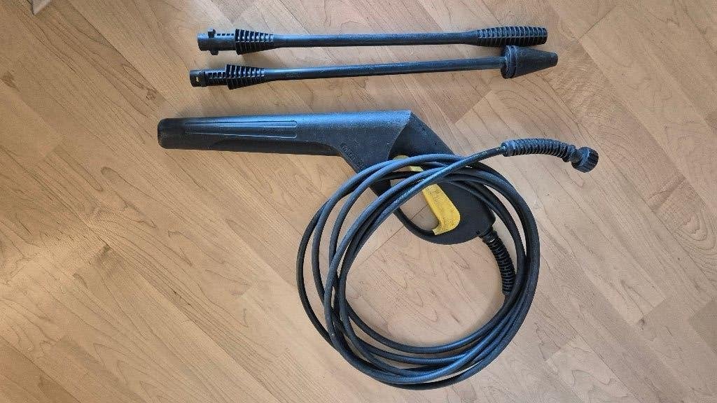 Hogedrukreiniger spuitpistool met lans en slang Karcher, Ophalen of Verzenden, Gebruikt, Elektrisch, Onbekend