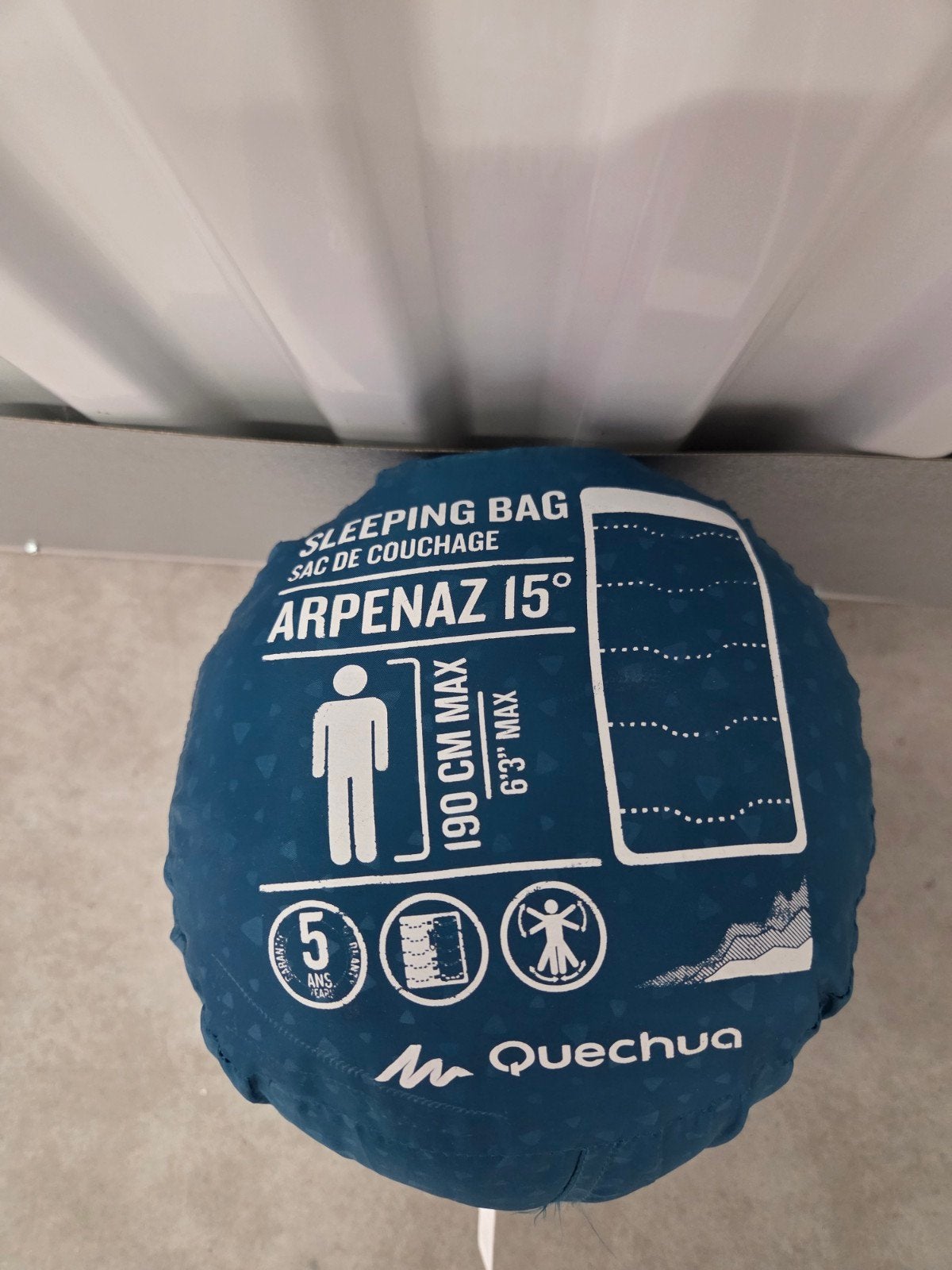 Quechua Arpenaz 15 Slaapzak - Ideaal voor kamperen, Ophalen of Verzenden, Gebruikt
