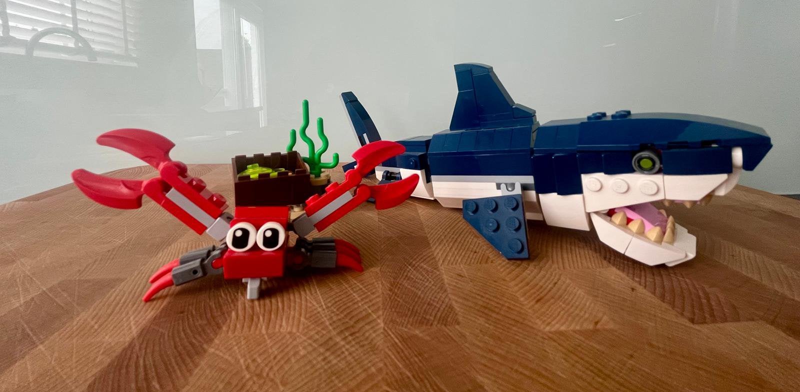 Lego Creator 3 in 1 31088 Deep Sea Creatures, Lego, Ophalen of Verzenden, Zo goed als nieuw, Inclusief instructies