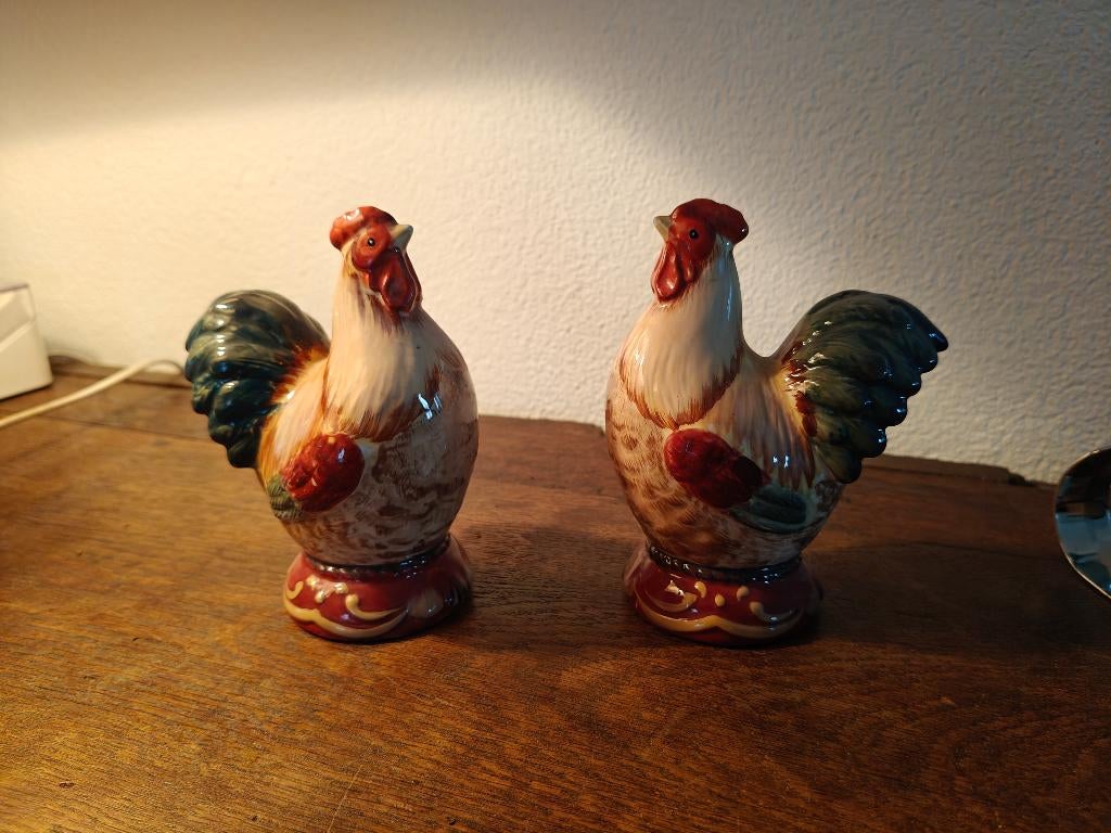 Kip / haan beelden zout en peper, Verzamelen, Beelden en Beeldjes, Ophalen of Verzenden, Zo goed als nieuw, Dier