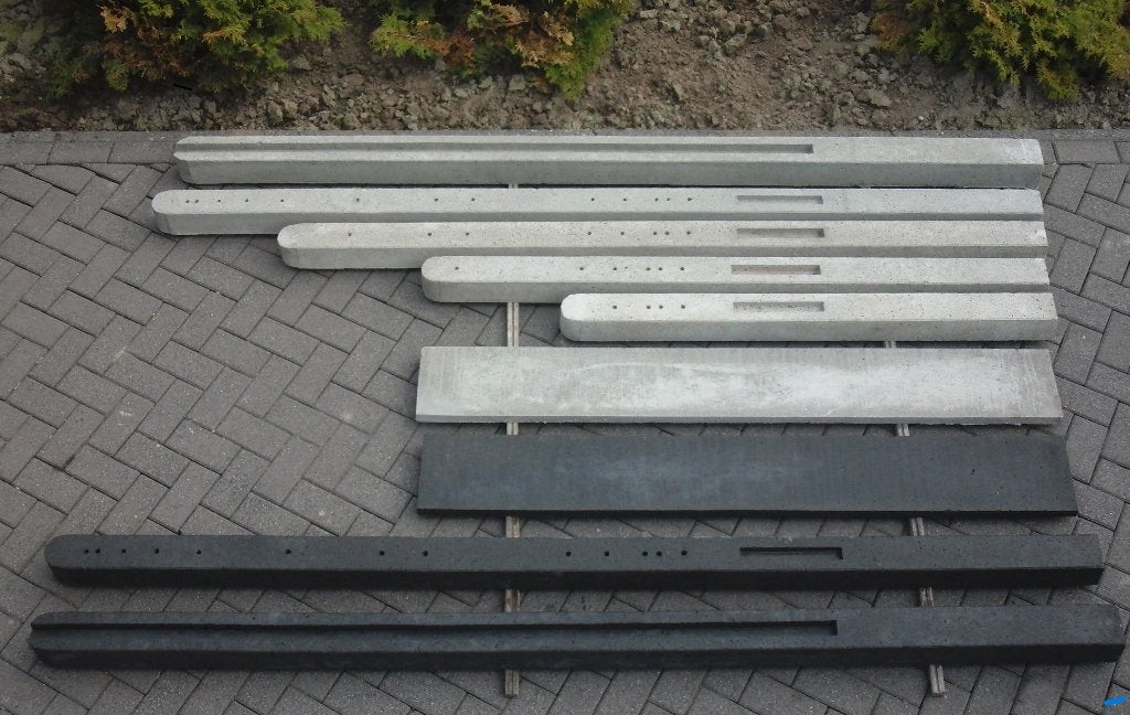 platen betonpalen beton schutting palen planken antraciet, Ophalen, Beton, Minder dan 25 cm, 25 cm of meer