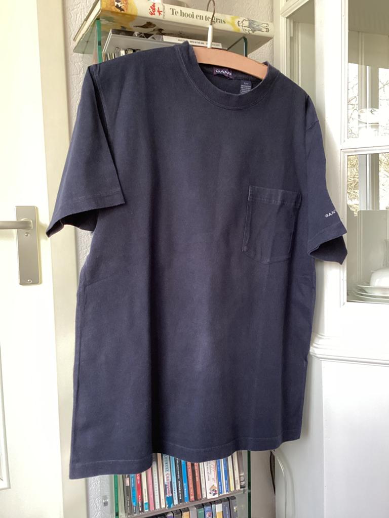D.blauw shirt van GANT, Ophalen of Verzenden, Zo goed als nieuw, Blauw
