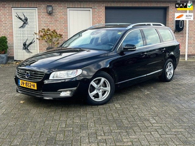 Volvo V70 2.0 D4 Polar+ DEALER ONDERHOUDEN, Auto's, Zwart, Stationwagon, Diesel, Particulier