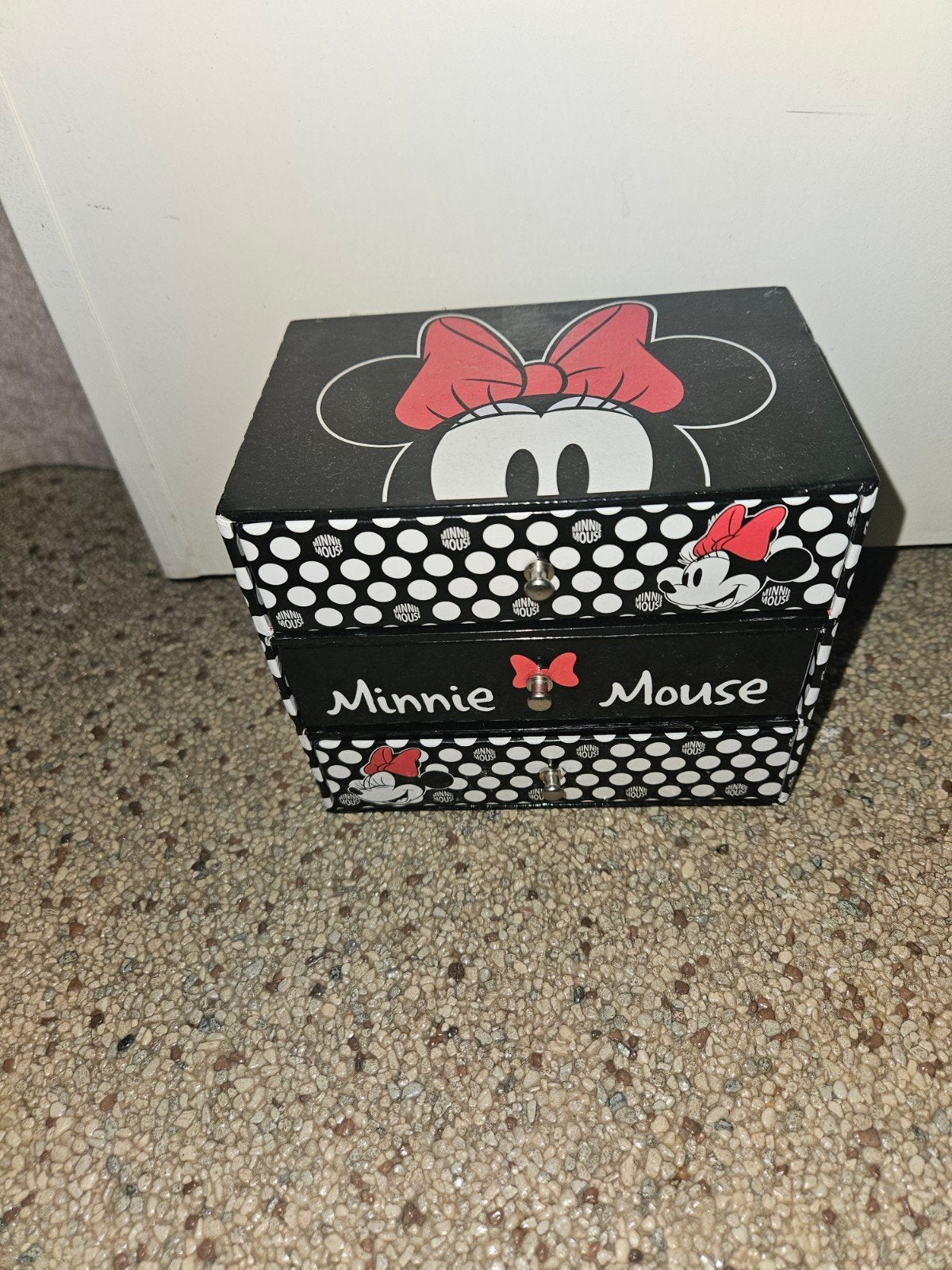 Minnie Mouse Sieradendoosje met 2 Lades, Ophalen of Verzenden, Gebruikt, Overige typen