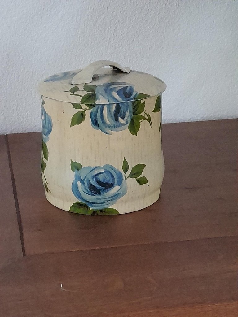 Vintage blik voorraadpot. sigarenblik, Verzamelen, Blikken, Ophalen of Verzenden, Gebruikt, Overige