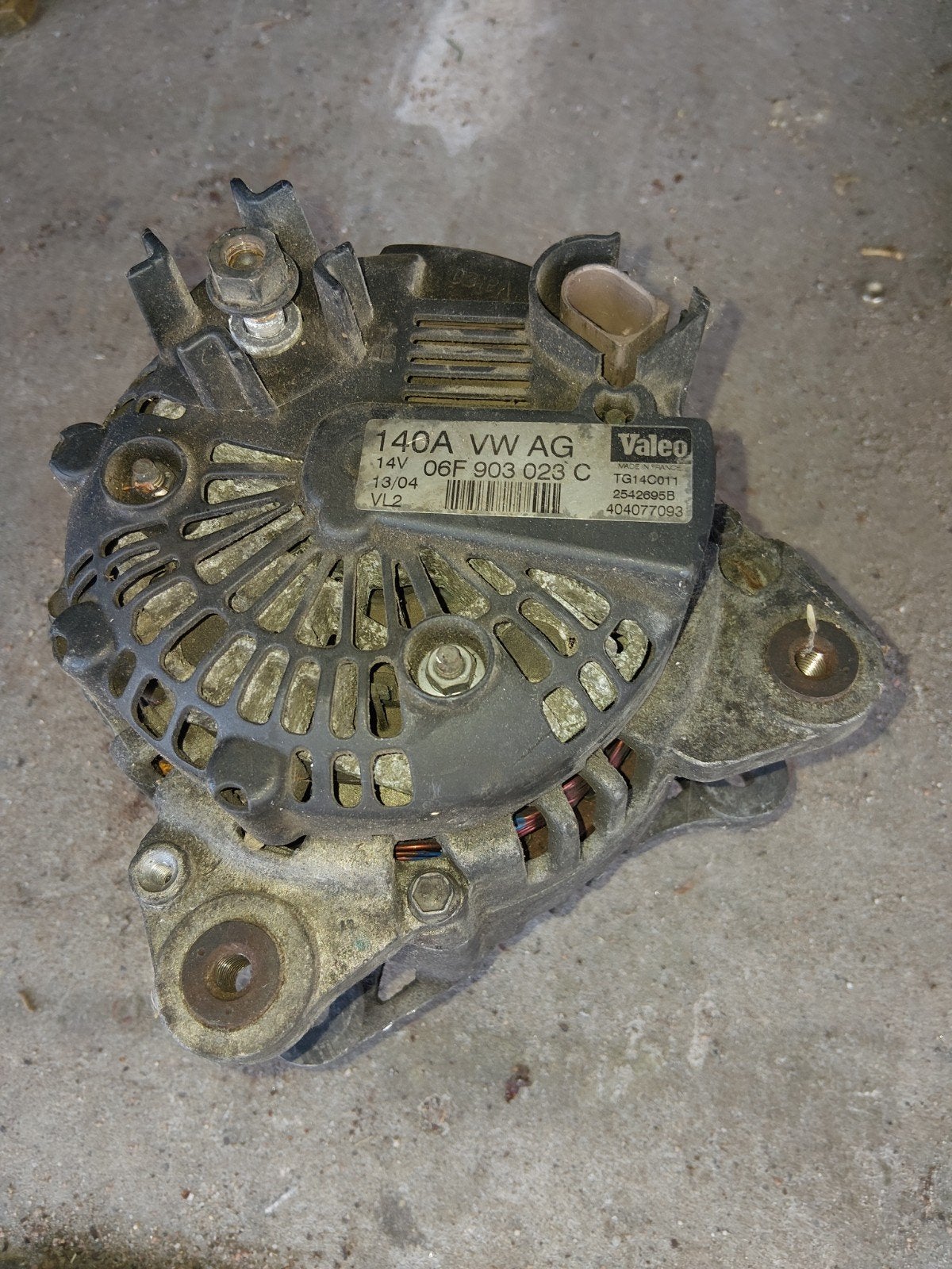 Dynamo Valeo 140A VW AG 06F 903 023 C, Auto-onderdelen, Motor en Toebehoren, Volkswagen, Gebruikt, Ophalen of Verzenden