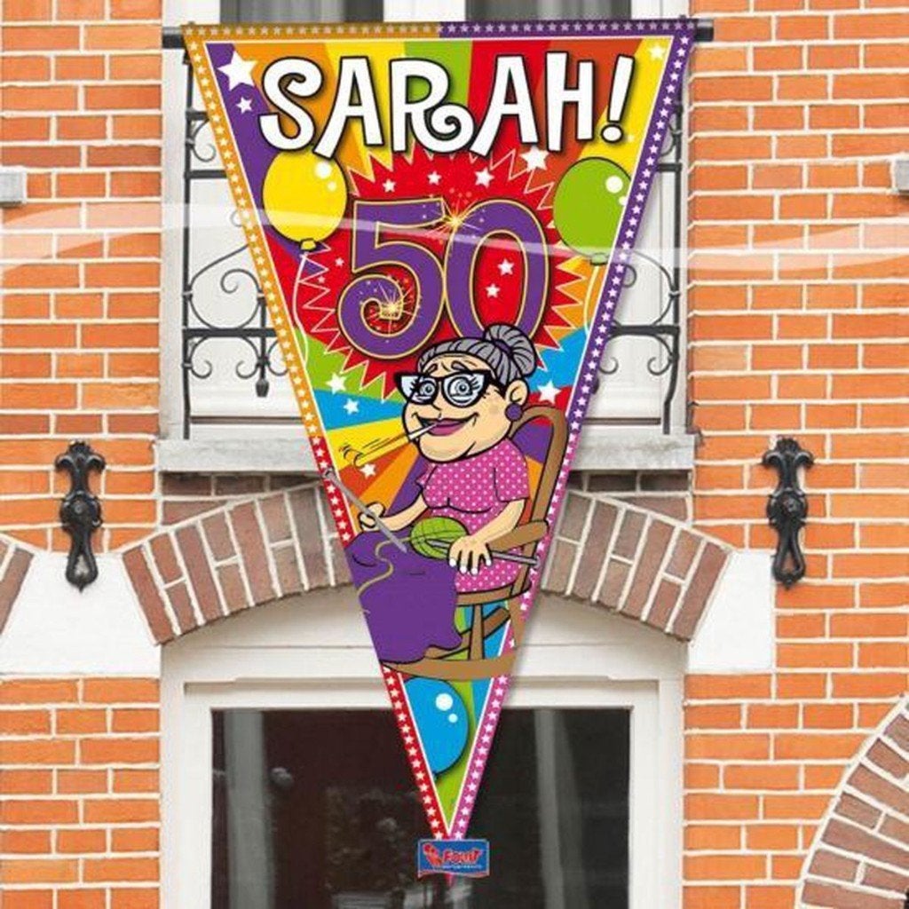 Puntvlag sarah, Info@all4funbaarlo.nl, A, Nieuw, Abraham of Sarah