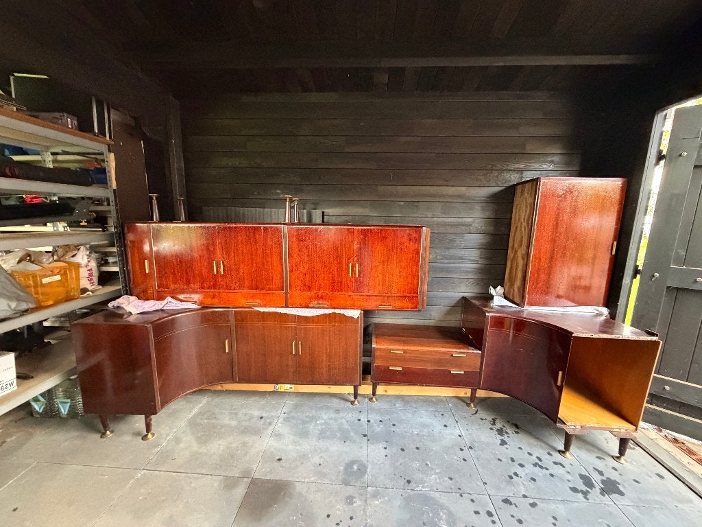 2x Vintage Mid-Century A.A. Patijn dressoir + extra delen, Ophalen of Verzenden, Gebruikt, 25 tot 50 cm, Mid-Century Modern