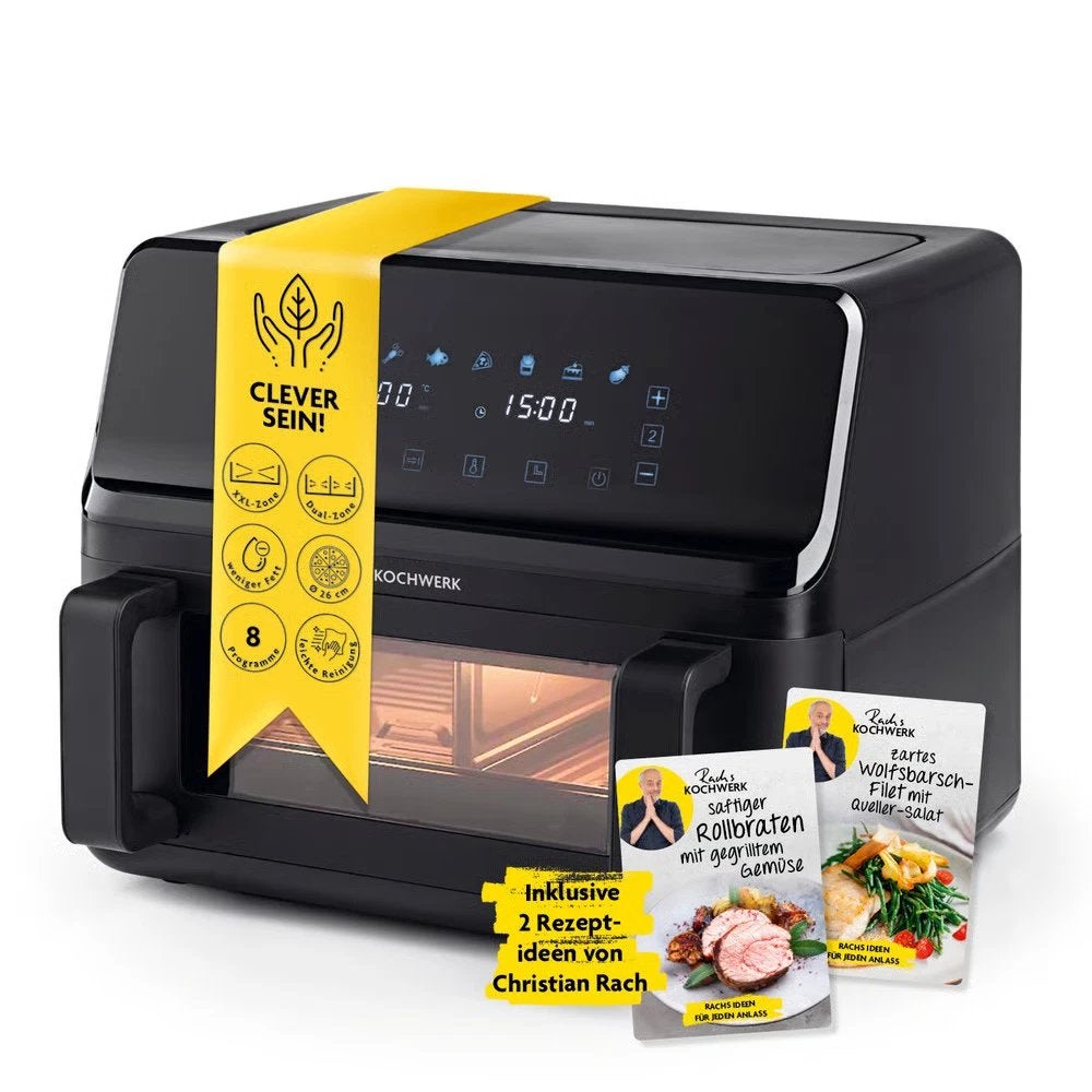 Rachs KOCHWERK Airfryer XXL Vario Dubbele Kamer 9L NIEUW !!, Witgoed en Apparatuur, Airfryers, Ophalen of Verzenden, Nieuw, Airfryer XXL