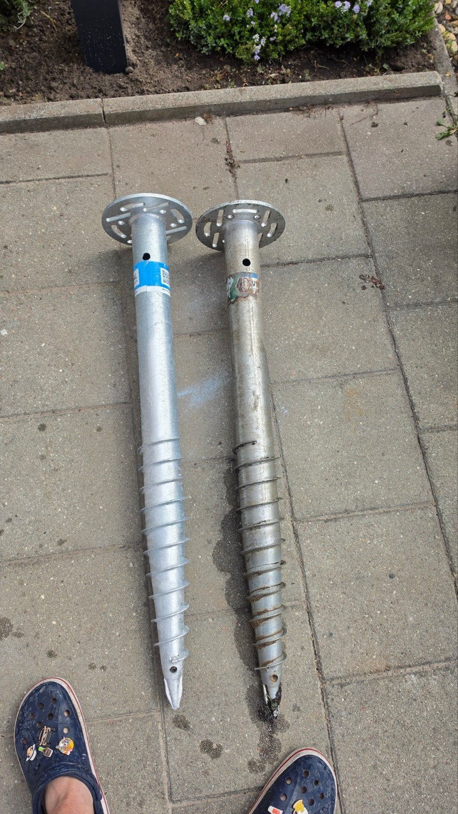 Grondschroef fundering 100cm - Nieuw en Gebruikt, Ophalen of Verzenden, Gebruikt