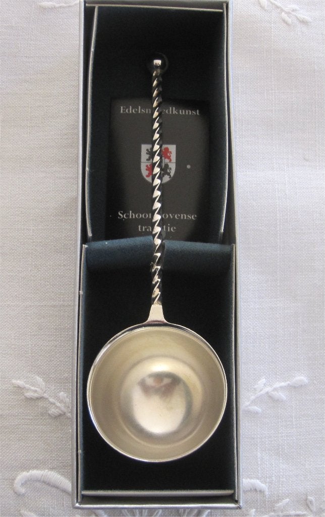 Verzilverd koffiemaatschepje, Antiek en Kunst, Ophalen of Verzenden