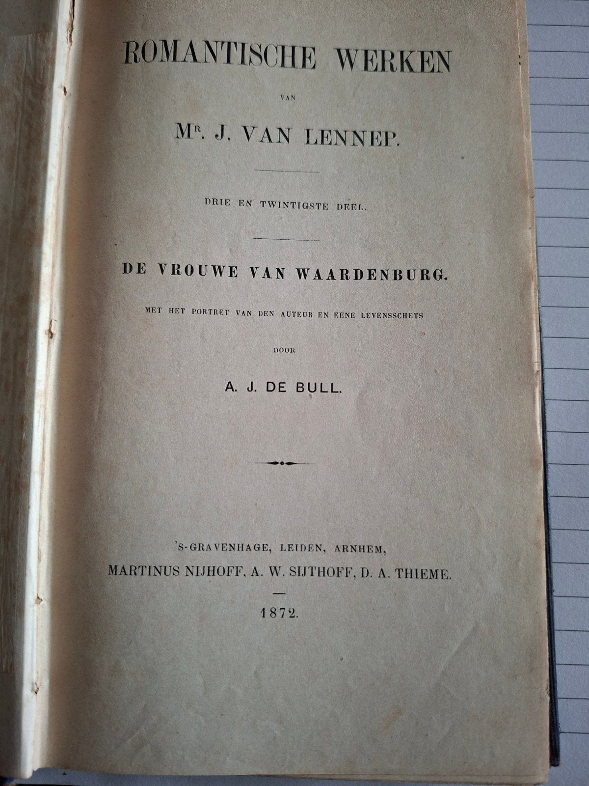 Complete werken van J. van Lennep, 36 delen (ca. 187 2), Ophalen of Verzenden, Gelezen, J. van Lennep, Nederland