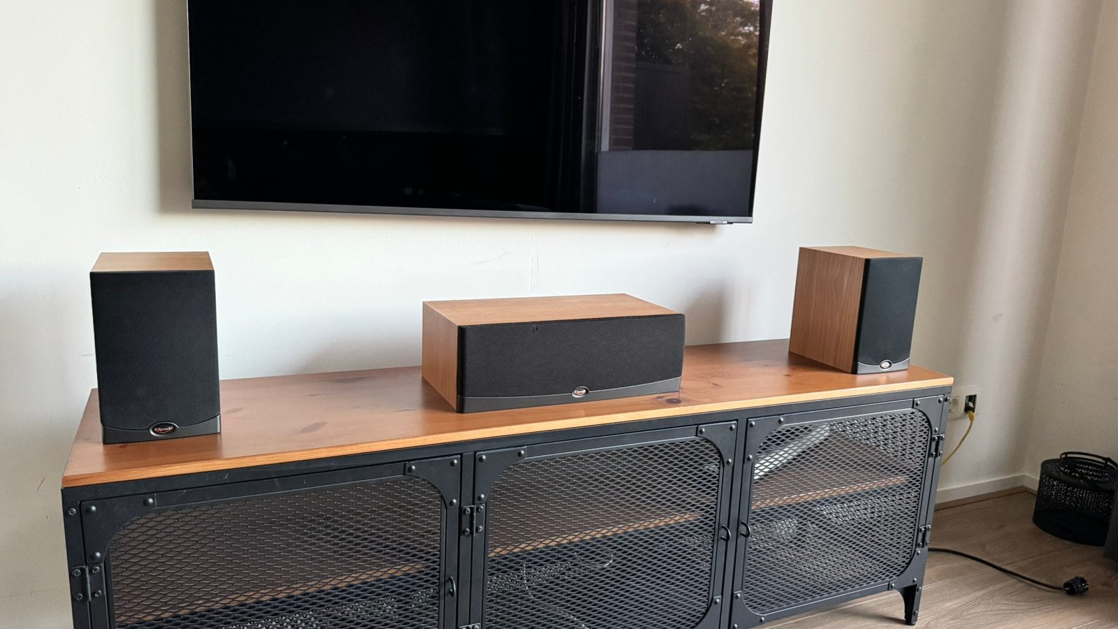 Klipsch speakerset Cherry – 2x RB-10 + RC-10 centerspeaker, Ophalen, Zo goed als nieuw, 60 tot 120 watt, Overige merken