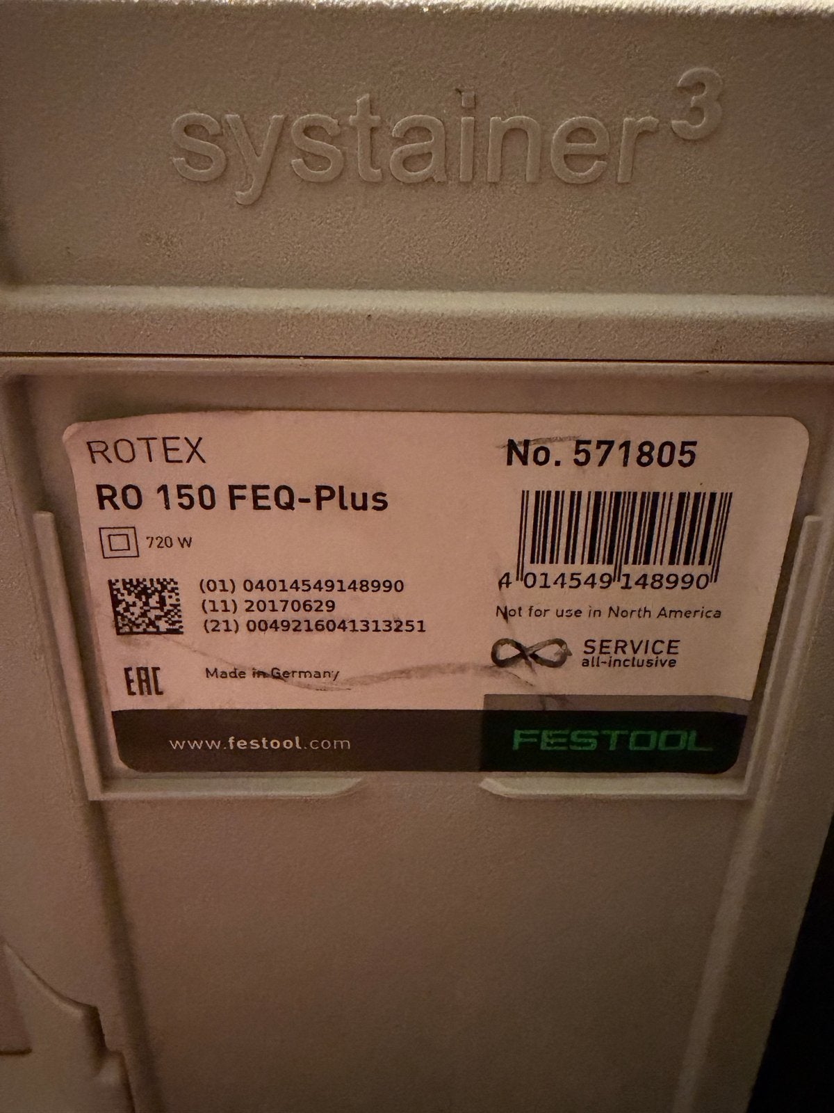 Foto 4 van Festool Rotex RO 150 FEQ-Plus Excentrische Schuurmachine