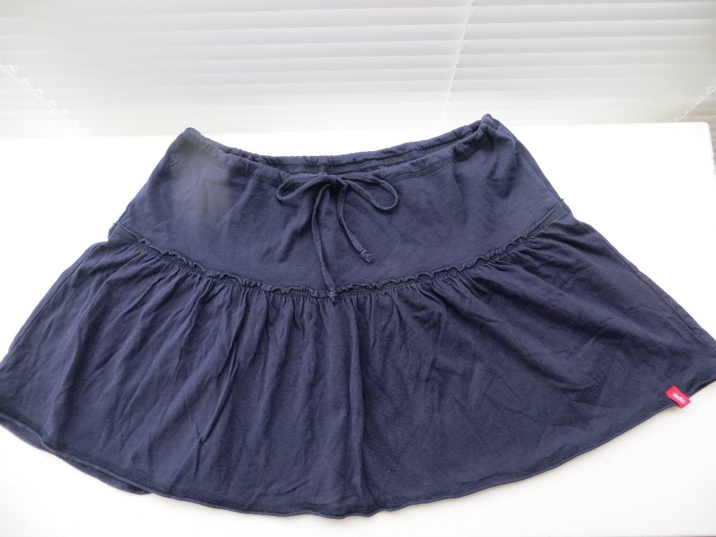 Esprit Rok Donkerblauw tricot koord verstelbaar Mt 40, Maat 38/40 (M), Blauw, Ophalen of Verzenden, Zo goed als nieuw