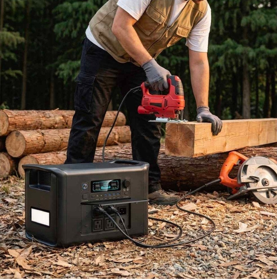 Draagbare Powerstation AP2000 – 2048Wh / 2400W – LiFePO4, Caravans en Kamperen, Verzenden, Nieuw
