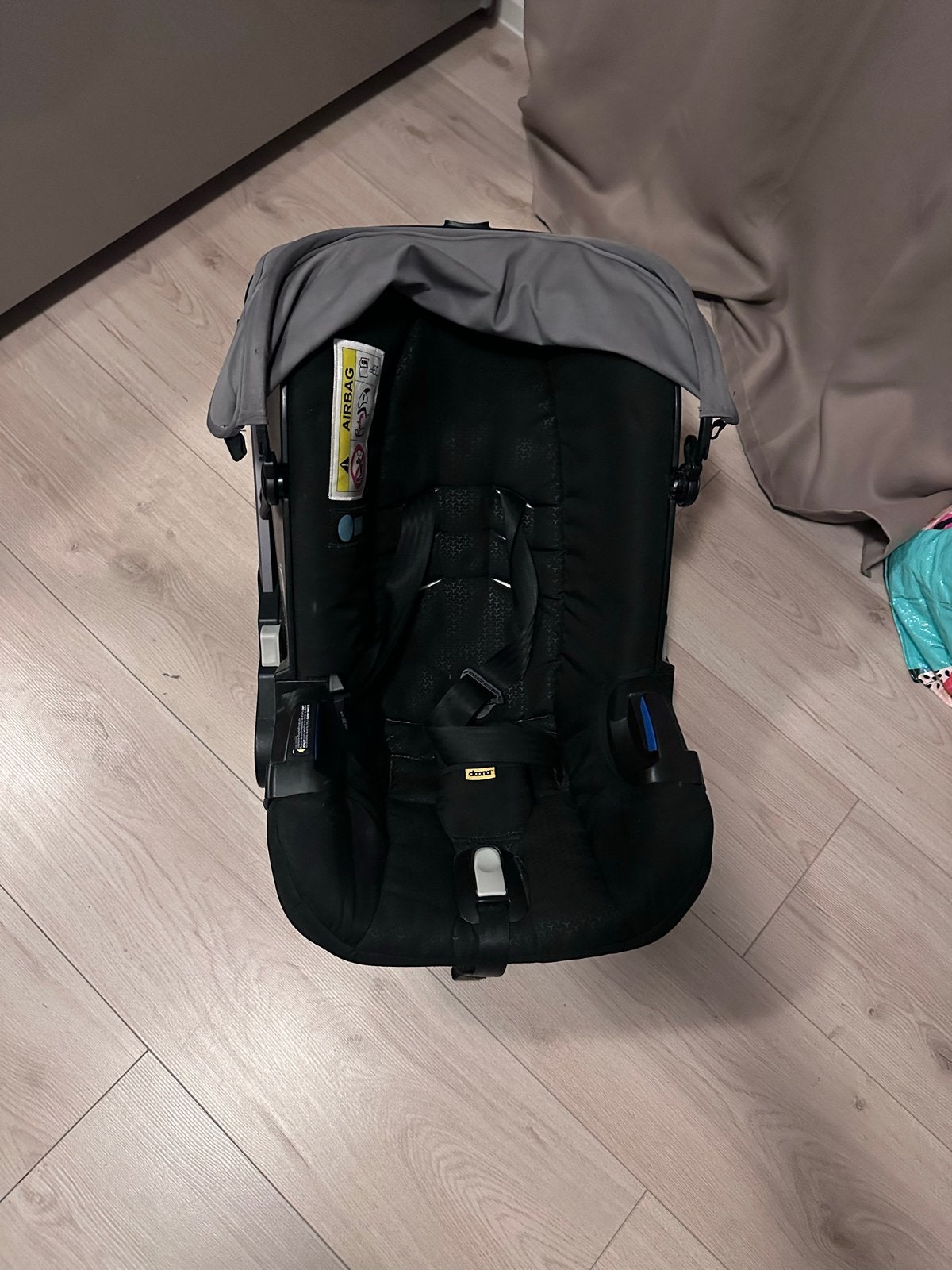Doona Baby Autostoel Grijs - Veilig en Handig, Overige merken, Slaapstand, Ophalen of Verzenden, 0 t/m 13 kg