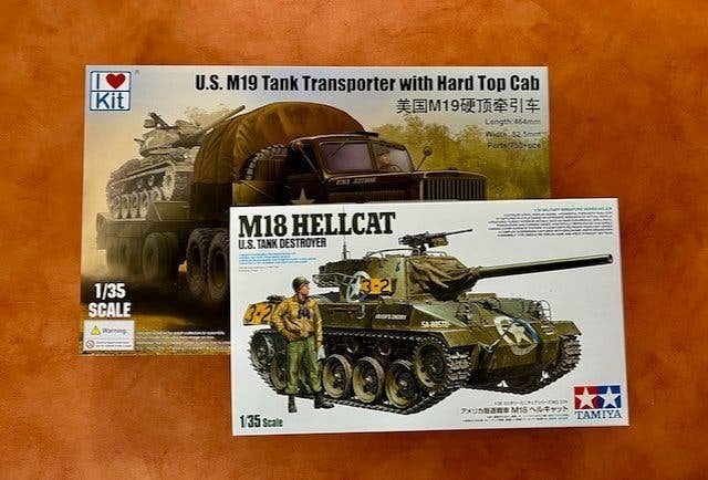 M19 Hellcat tanktransport ILK Tamiya set 1/35, Tank, Verzenden, 1:32 tot 1:50, Nieuw