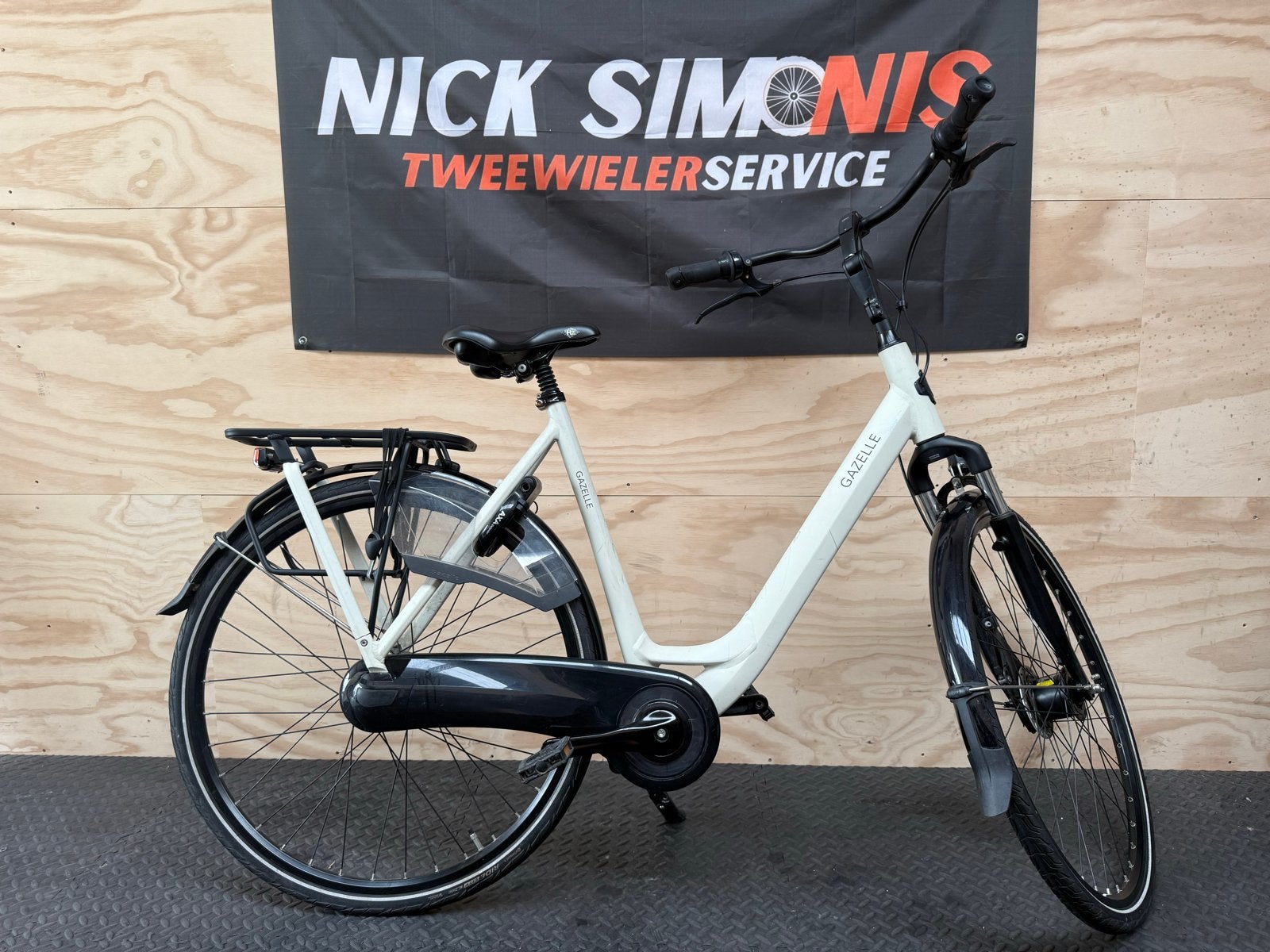 Gazelle Orange C7 Damesfiets, Ophalen, Gebruikt, Versnellingen, 56 cm of meer