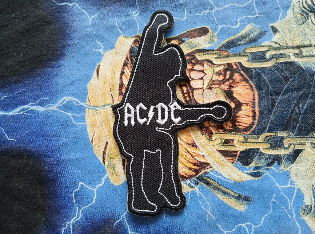 AC/DC Angus leuke ieuwe patch 48, Ophalen of Verzenden, Nieuw, Kleding