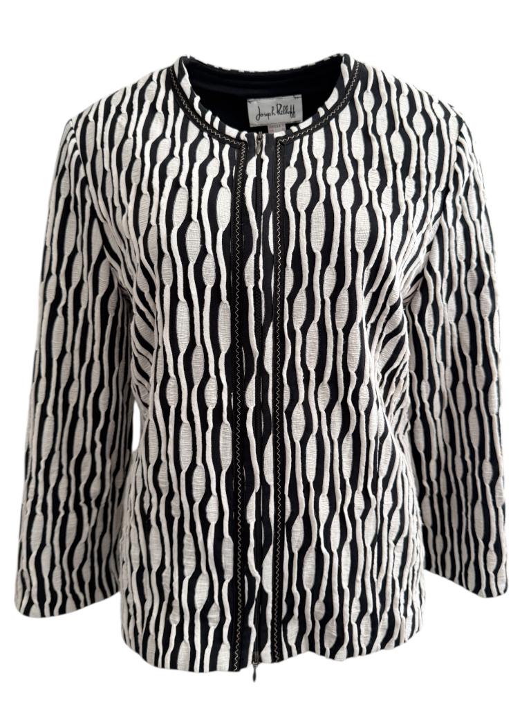 Joseph Ribkoff vest L, Maat 38/40 (M), Zwart, Ophalen of Verzenden, Zo goed als nieuw