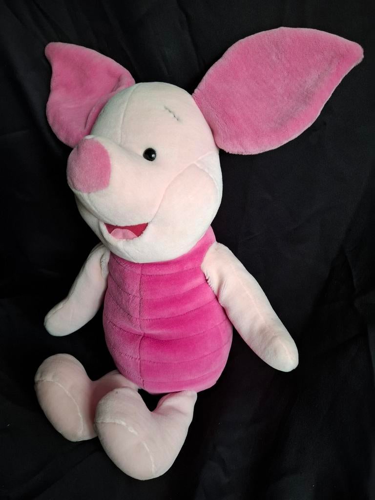 60 cm Piglet / Knorretje pratende knuffel. Winny The Pooh, Ophalen of Verzenden, Zo goed als nieuw, Beer