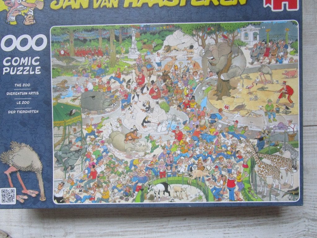 legpuzzel Jan van Haasteren dierentuin Artis, Hobby en Vrije tijd, Denksport en Puzzels, Ophalen of Verzenden, 500 t/m 1500 stukjes