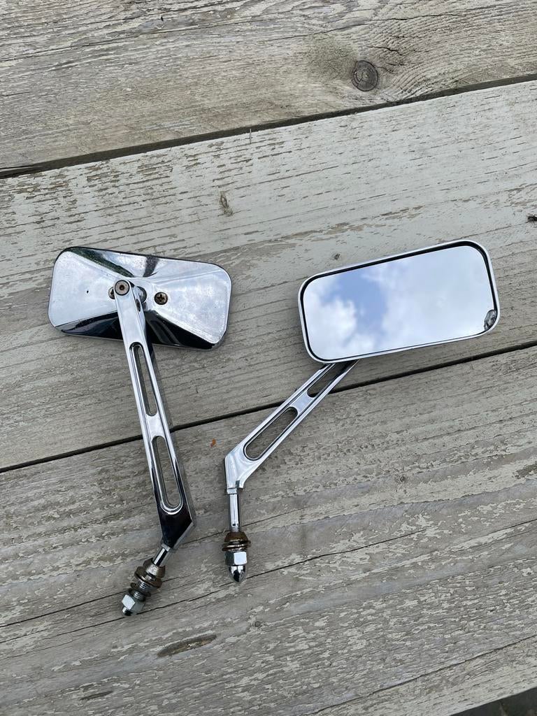Stoere Universele Motor Spiegels - Hoge Kwaliteit (Harley), Ophalen of Verzenden, Gebruikt