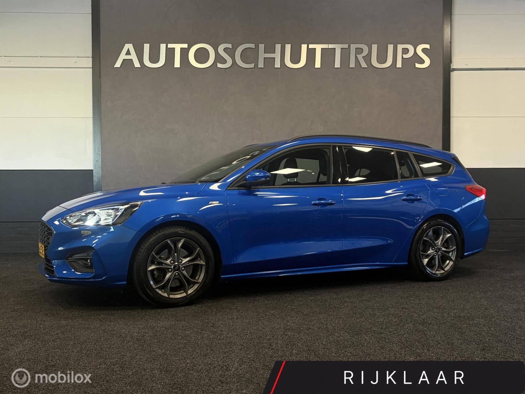Ford Focus Wagon 1.0 EcoBoost Hybrid ST Line Business TR.HAA, Euro 6, Blauw, Origineel Nederlands, 19 km/l