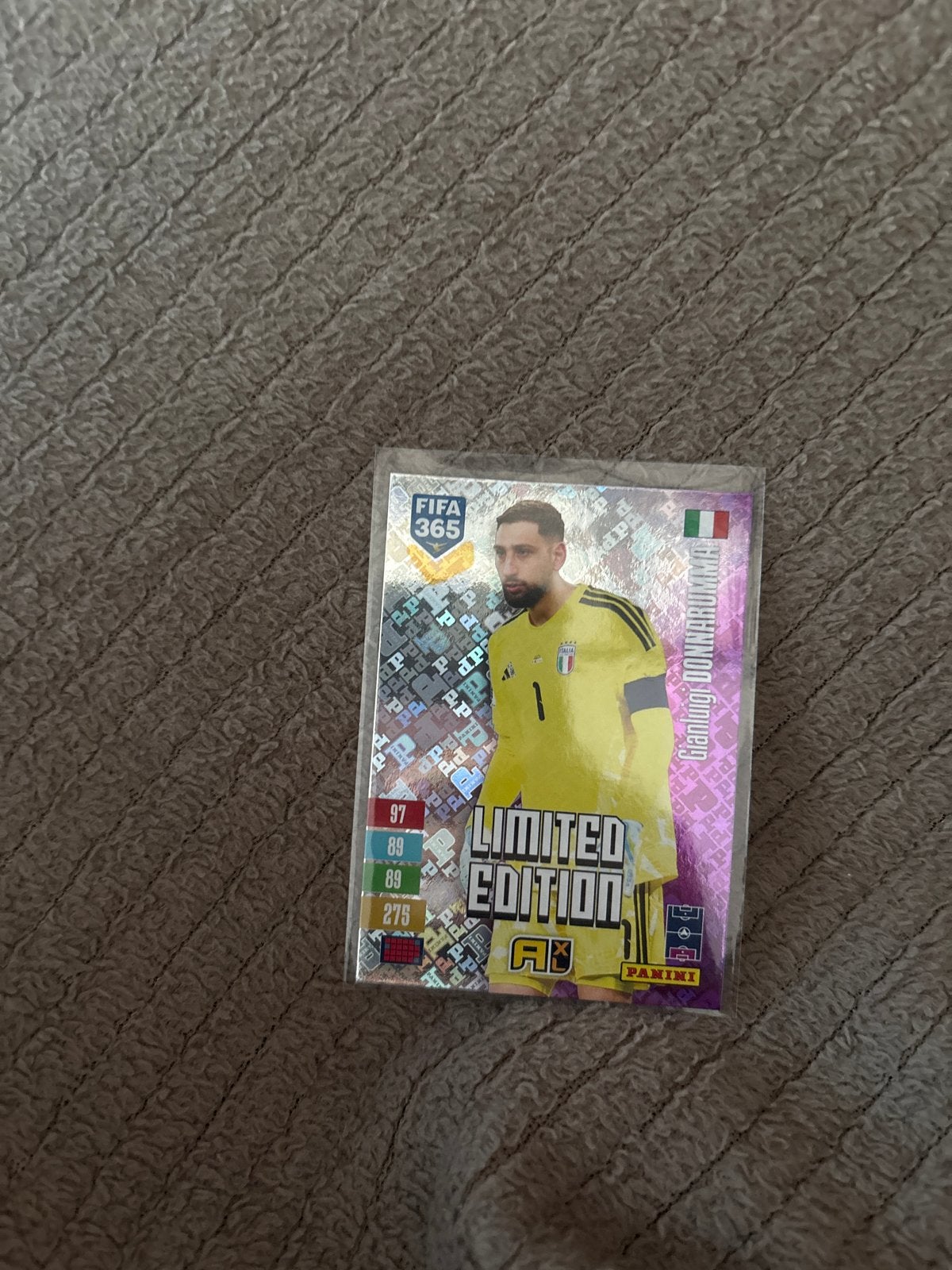 FIFA 365 Adrenalyn XL Limited Edition Donnarumma panini 2027, Ophalen of Verzenden, Nieuw, Losse kaart, Foil