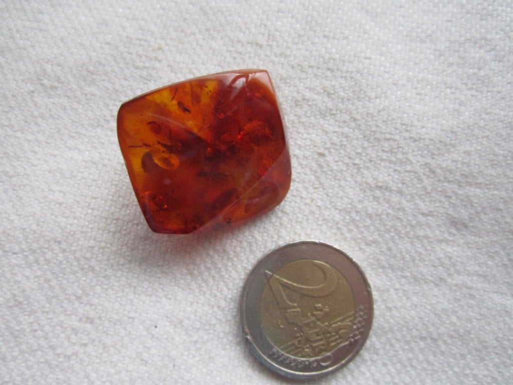 9.   Schitterende oude broche, barnsteen,  zilver., Ophalen, Zilver, Broche