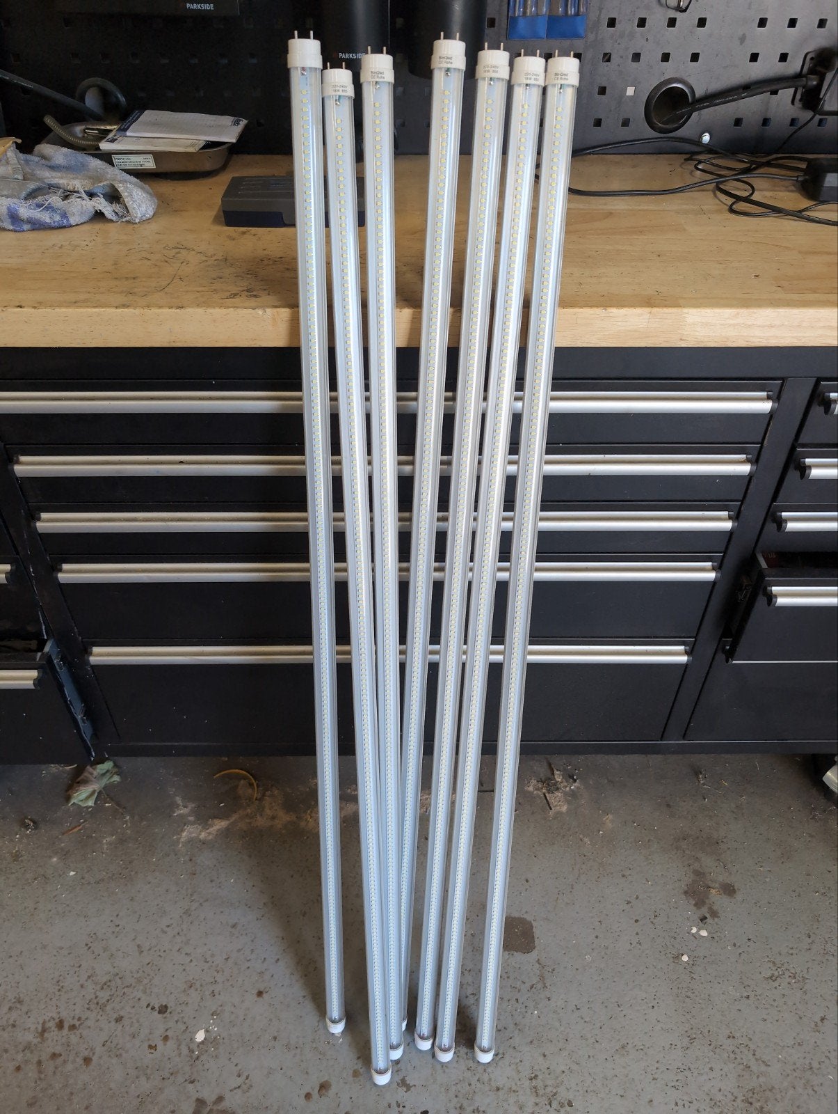 7 LED TL buizen 120 cm lang - Energiezuinige verlichting, Huis en Inrichting, Ophalen, Wit, Overige merken, Gebruikt