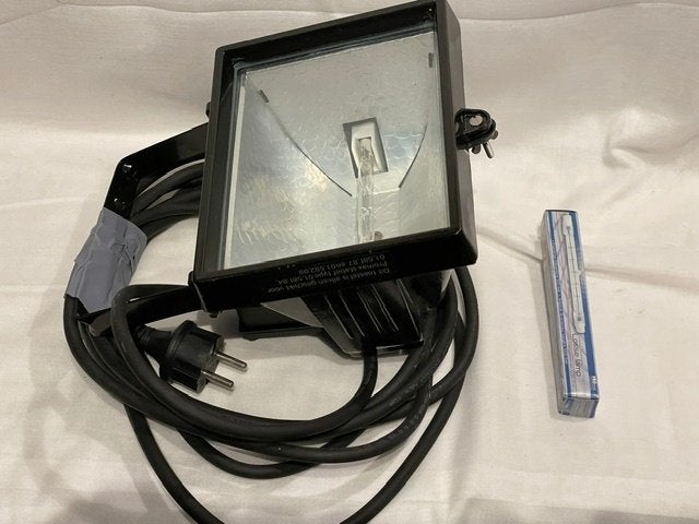 Nr.295: Halogeen bouwlamp, breedstraler 500 W, Ophalen of Verzenden, Zo goed als nieuw, 500 watt of meer, Lamp