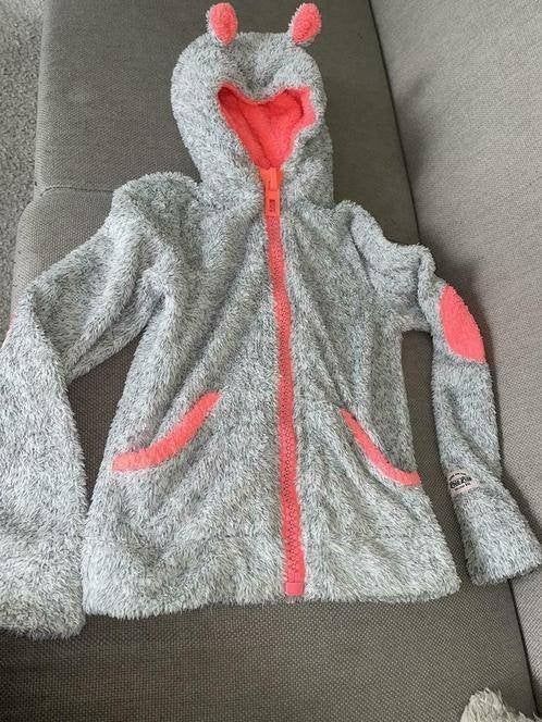 Lola liza 158 164 vest jas fluffy grijs roze, Verzenden, Gebruikt, Meisje, Jas
