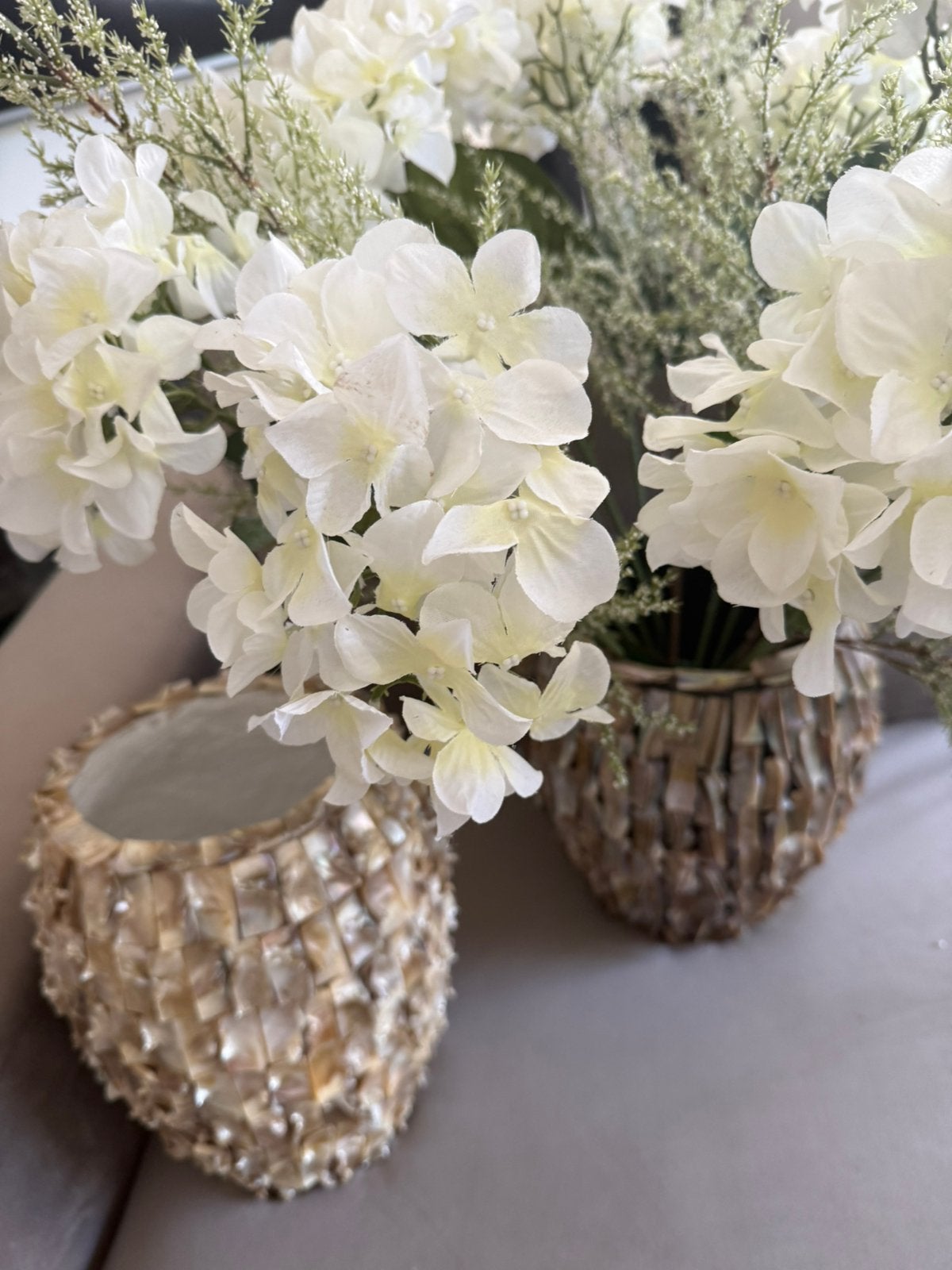 Twee luxe bloempotten, Ophalen, Zo goed als nieuw