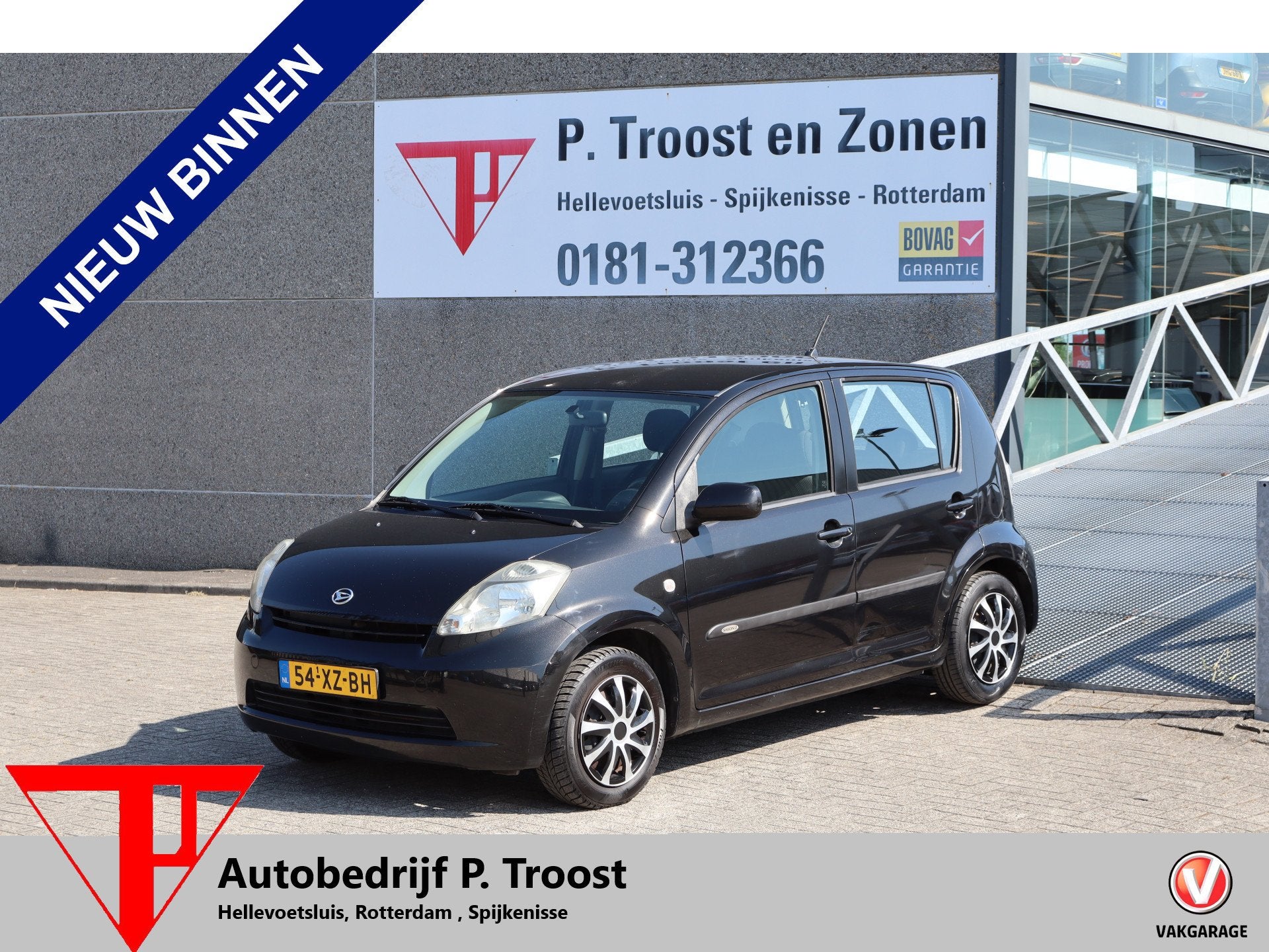 Daihatsu Sirion 2 1.0-12V Airco/Afneembare trekhaak/Radio/El, Voorwielaandrijving, Stof, Gebruikt, Zwart